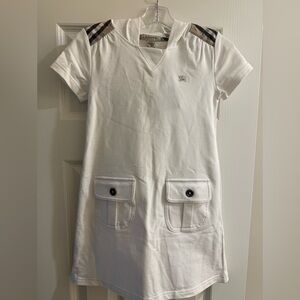 Burberry Girls White Short Sleeve Dress
